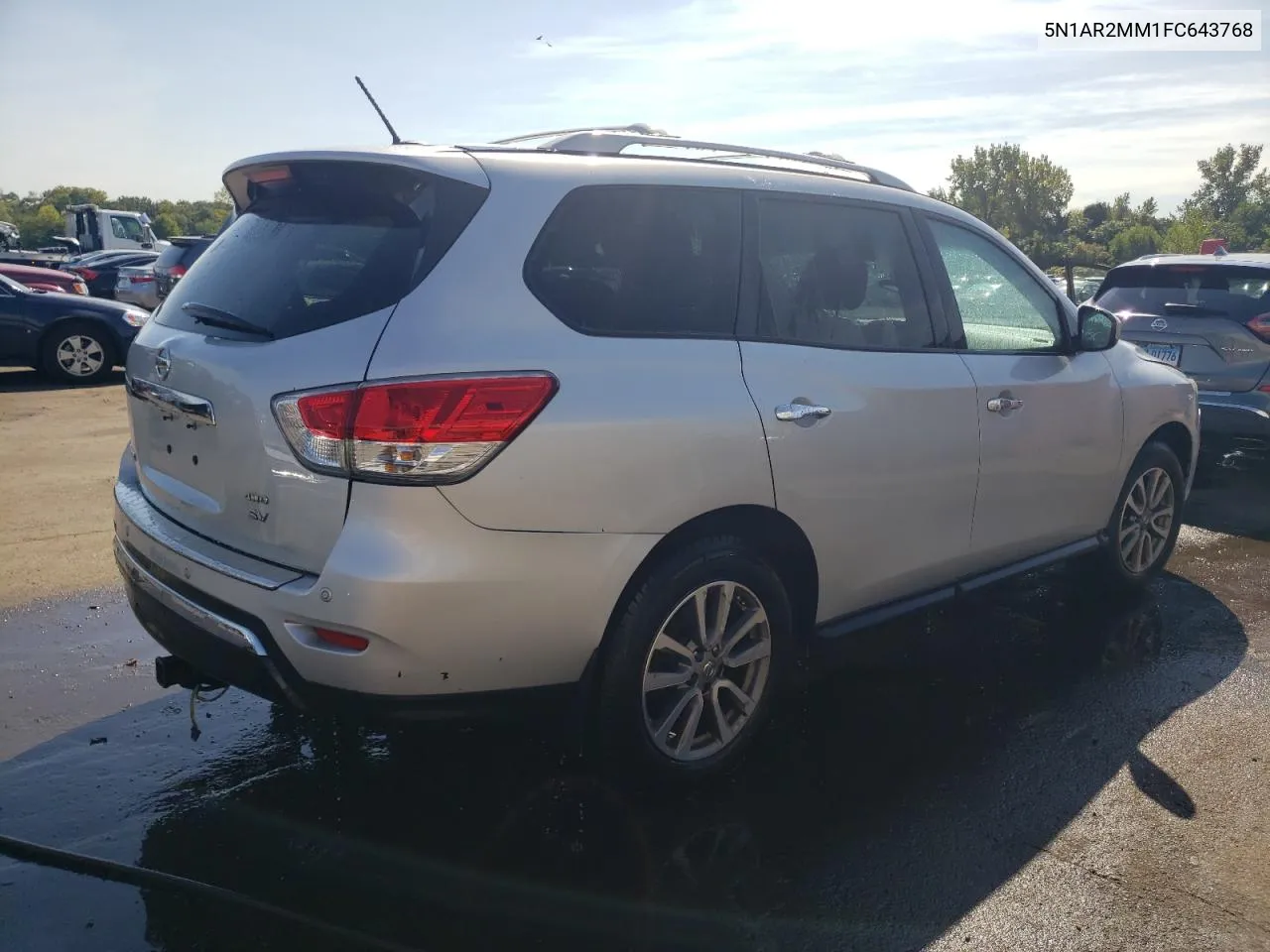 2015 Nissan Pathfinder S VIN: 5N1AR2MM1FC643768 Lot: 70964624