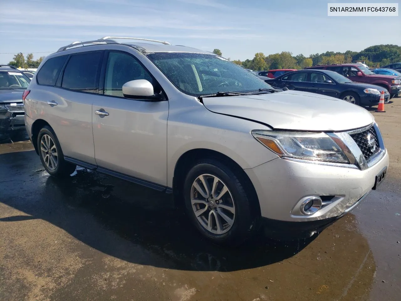 2015 Nissan Pathfinder S VIN: 5N1AR2MM1FC643768 Lot: 70964624