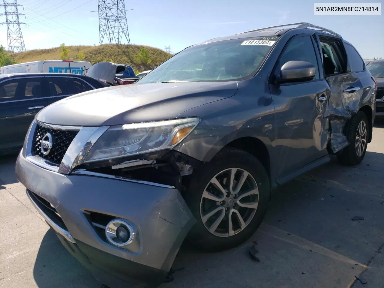 2015 Nissan Pathfinder S VIN: 5N1AR2MN8FC714814 Lot: 71015304