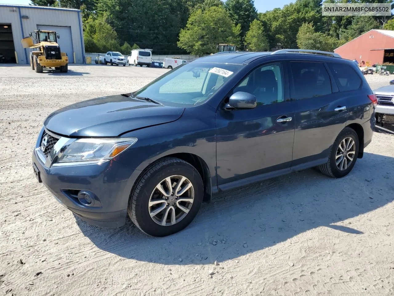 2015 Nissan Pathfinder S VIN: 5N1AR2MM8FC685502 Lot: 71092164