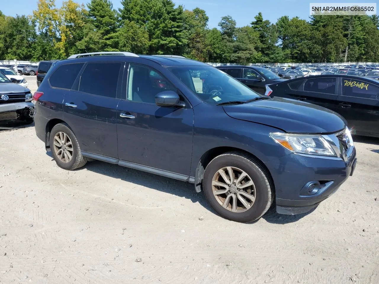 2015 Nissan Pathfinder S VIN: 5N1AR2MM8FC685502 Lot: 71092164