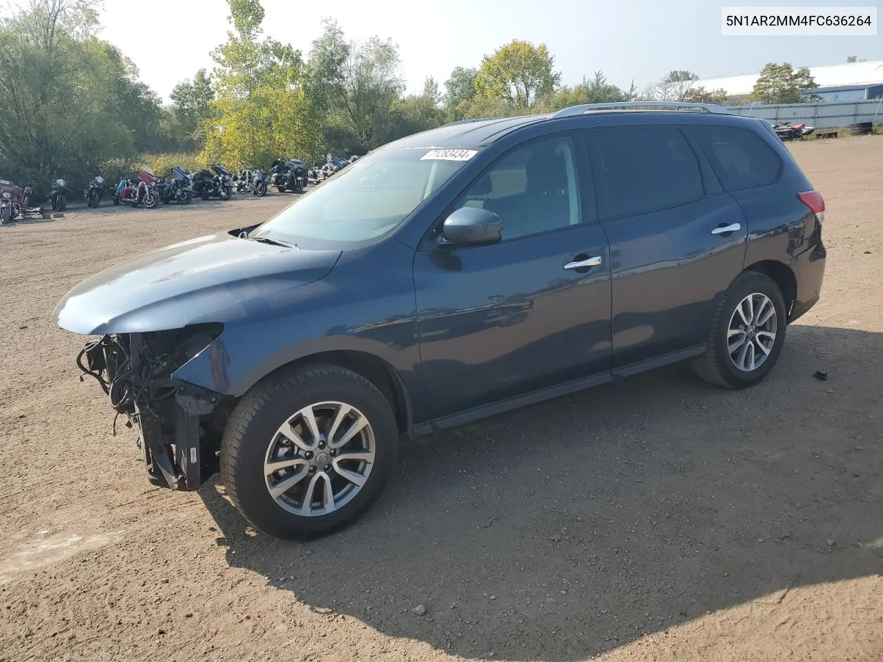 2015 Nissan Pathfinder S VIN: 5N1AR2MM4FC636264 Lot: 71283434