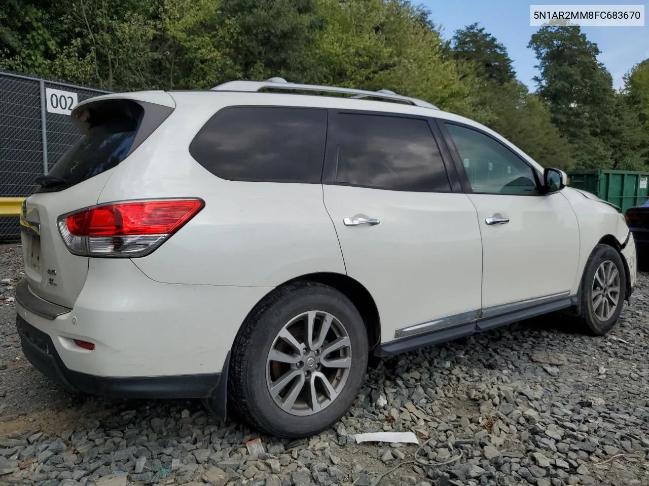 2015 Nissan Pathfinder S VIN: 5N1AR2MM8FC683670 Lot: 71380964