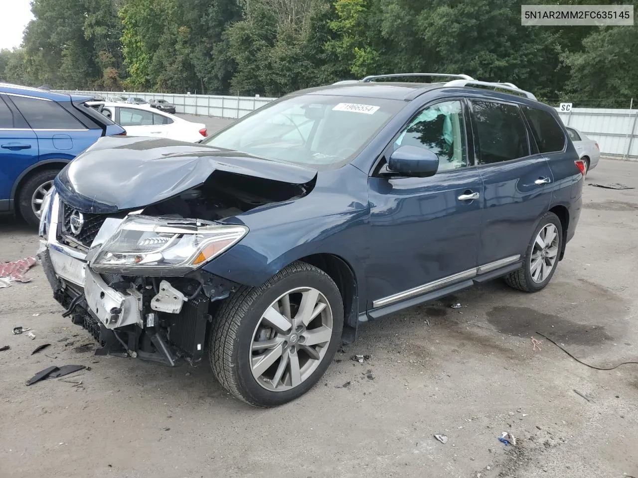 2015 Nissan Pathfinder S VIN: 5N1AR2MM2FC635145 Lot: 71966554