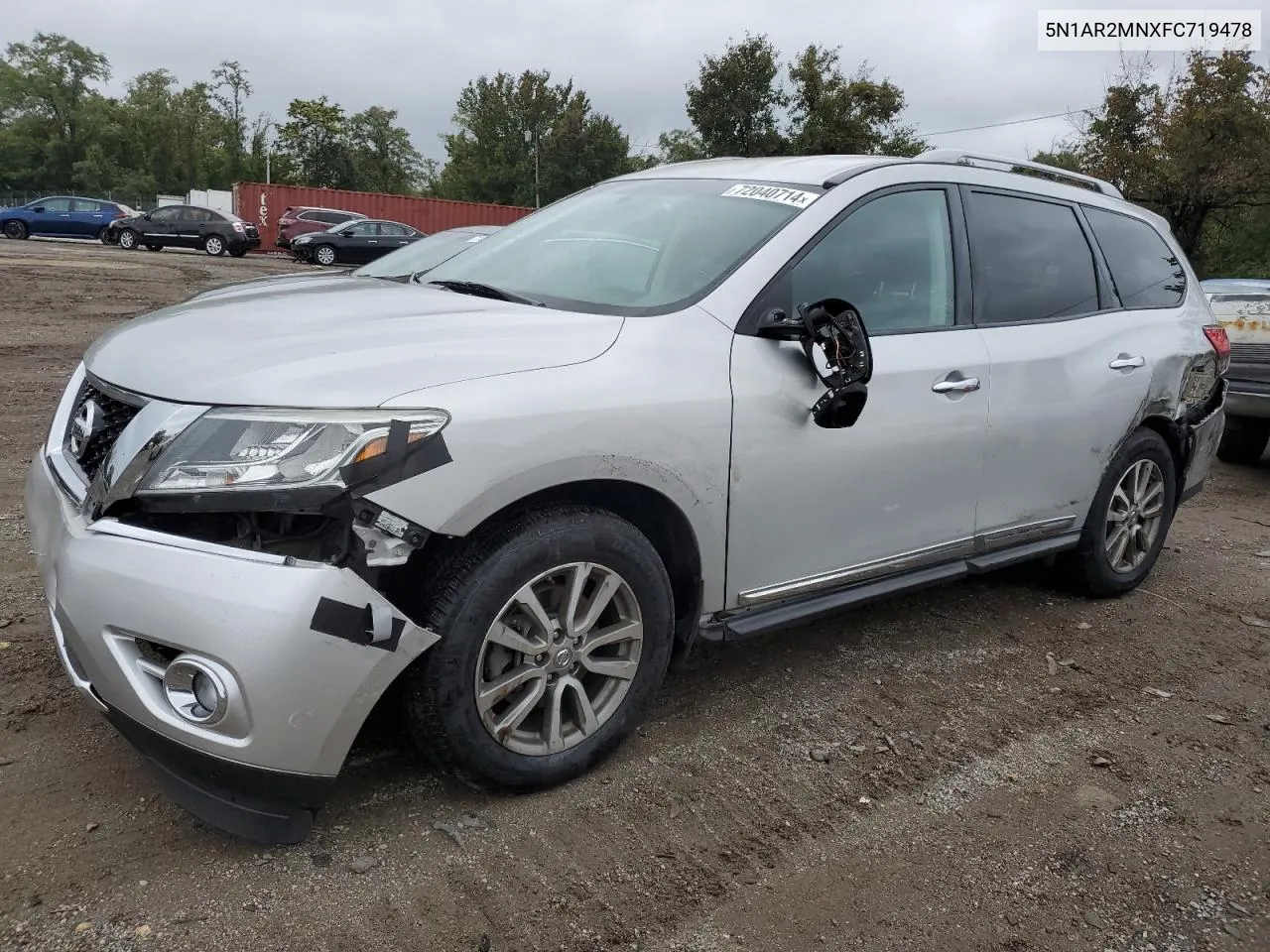 2015 Nissan Pathfinder S VIN: 5N1AR2MNXFC719478 Lot: 72040714