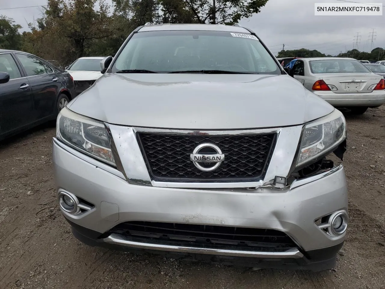 2015 Nissan Pathfinder S VIN: 5N1AR2MNXFC719478 Lot: 72040714