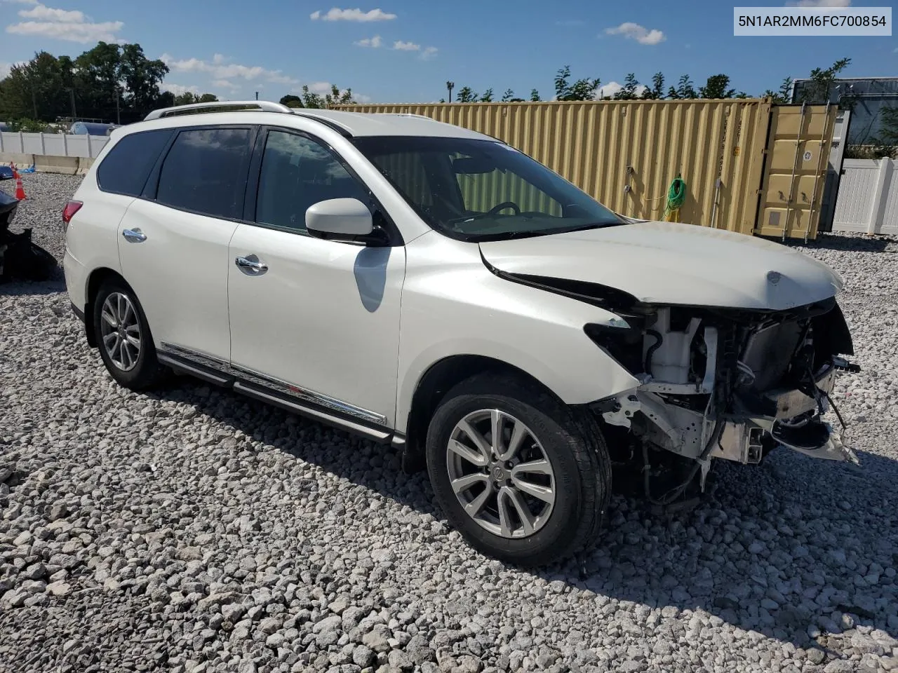 2015 Nissan Pathfinder S VIN: 5N1AR2MM6FC700854 Lot: 72119714