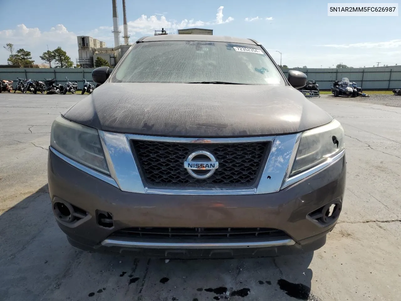 2015 Nissan Pathfinder S VIN: 5N1AR2MM5FC626987 Lot: 72352354