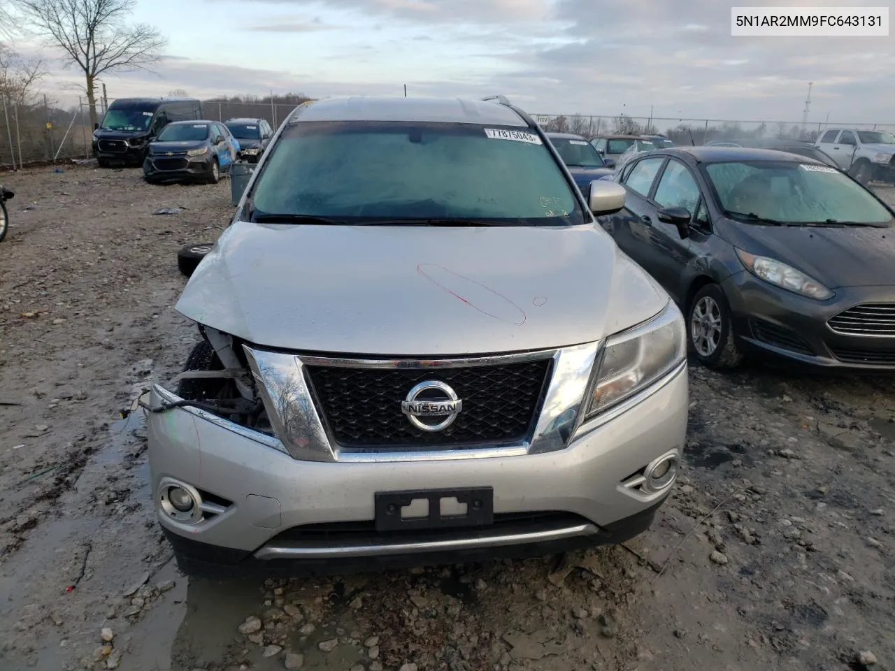 2015 Nissan Pathfinder S VIN: 5N1AR2MM9FC643131 Lot: 72432864