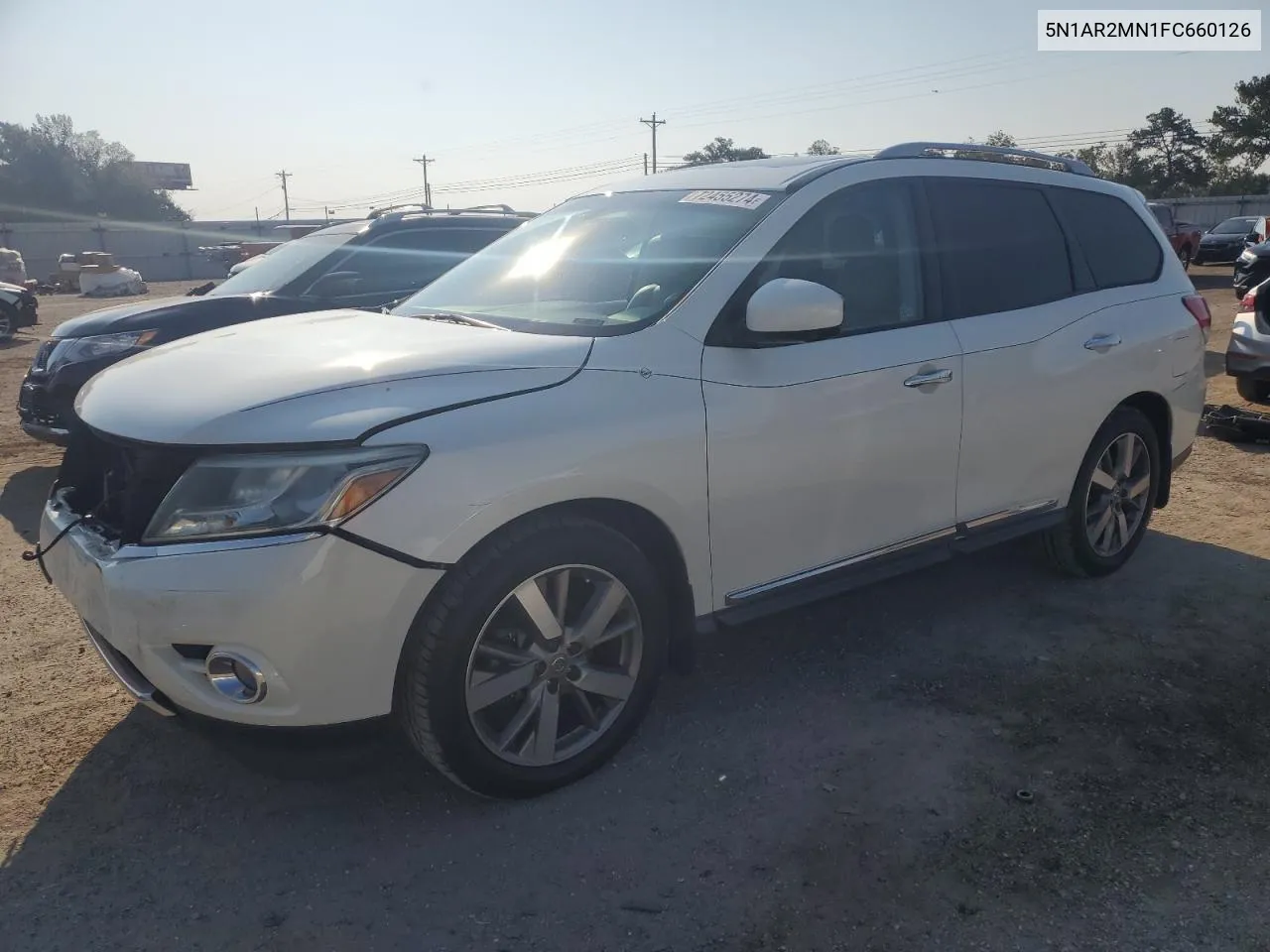 2015 Nissan Pathfinder S VIN: 5N1AR2MN1FC660126 Lot: 72455274