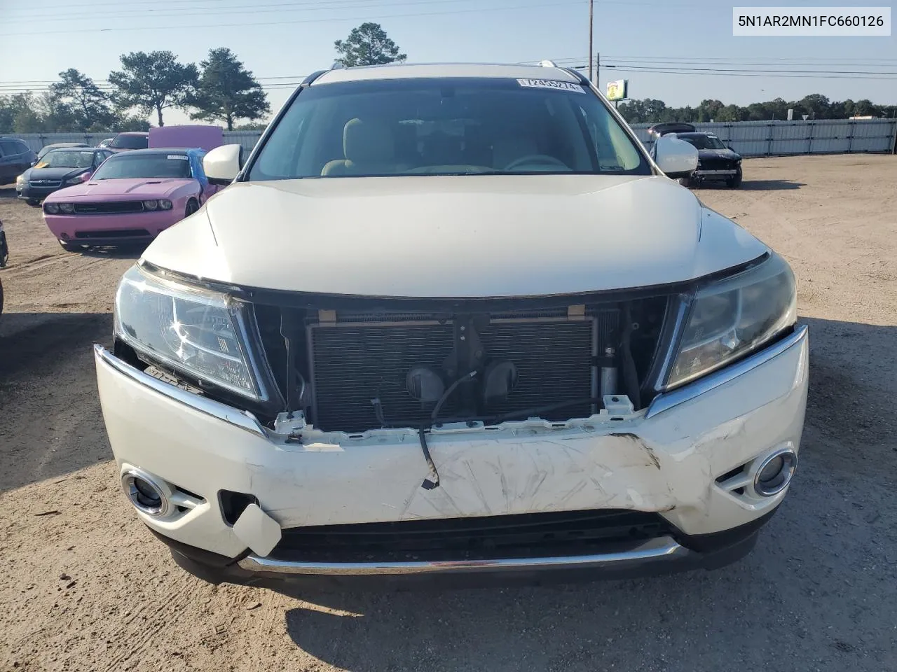 2015 Nissan Pathfinder S VIN: 5N1AR2MN1FC660126 Lot: 72455274