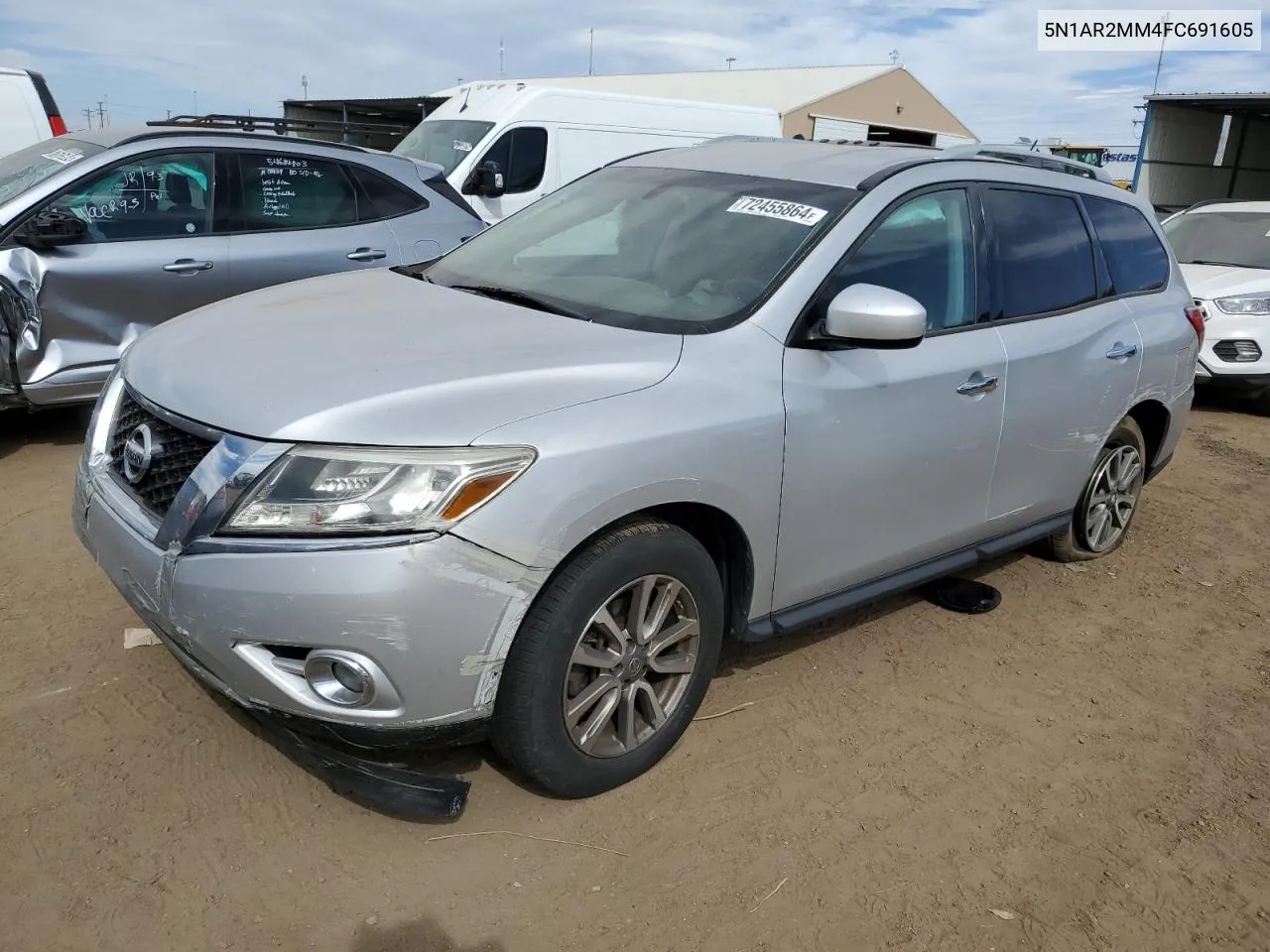 2015 Nissan Pathfinder S VIN: 5N1AR2MM4FC691605 Lot: 72455864