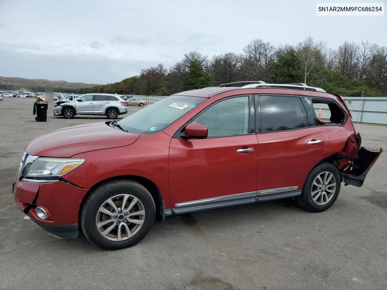 2015 Nissan Pathfinder S VIN: 5N1AR2MM9FC686254 Lot: 72795884