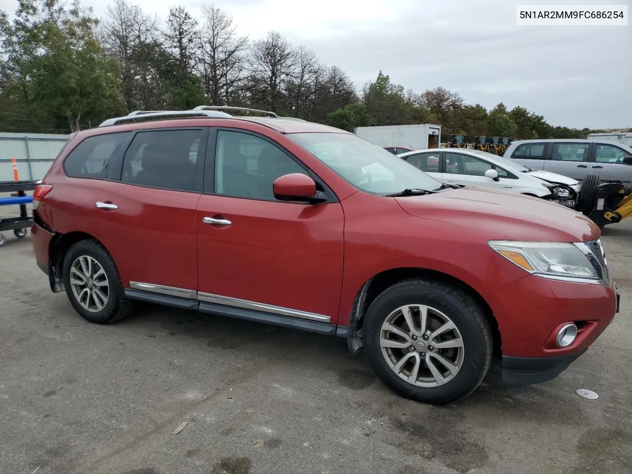 2015 Nissan Pathfinder S VIN: 5N1AR2MM9FC686254 Lot: 72795884