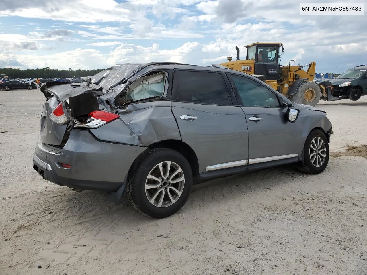 2015 Nissan Pathfinder S VIN: 5N1AR2MN5FC667483 Lot: 73277234