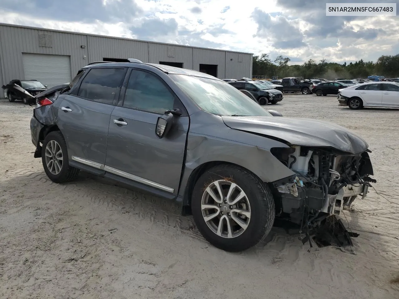 2015 Nissan Pathfinder S VIN: 5N1AR2MN5FC667483 Lot: 73277234