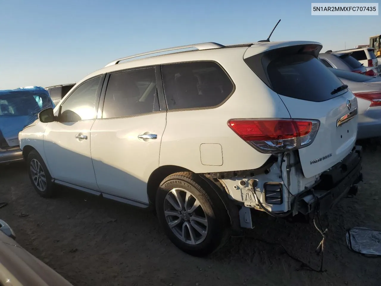 2015 Nissan Pathfinder S VIN: 5N1AR2MMXFC707435 Lot: 73530264