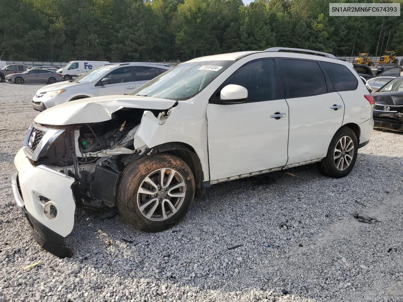 2015 Nissan Pathfinder S VIN: 5N1AR2MN6FC674393 Lot: 73588404