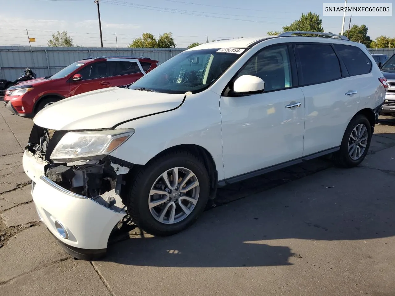 2015 Nissan Pathfinder S VIN: 5N1AR2MNXFC666605 Lot: 73703134