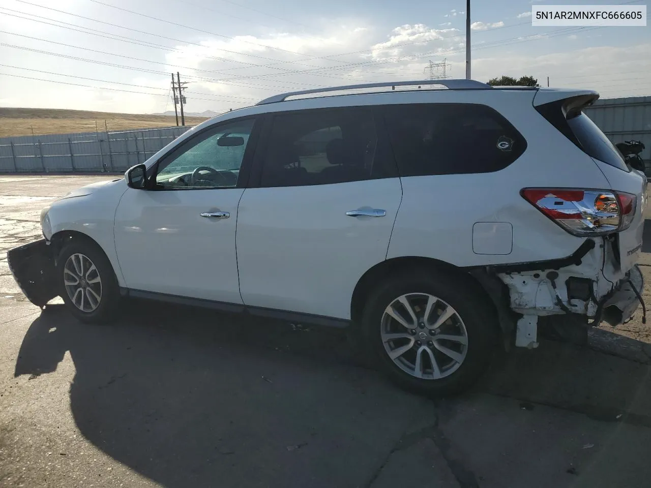 2015 Nissan Pathfinder S VIN: 5N1AR2MNXFC666605 Lot: 73703134