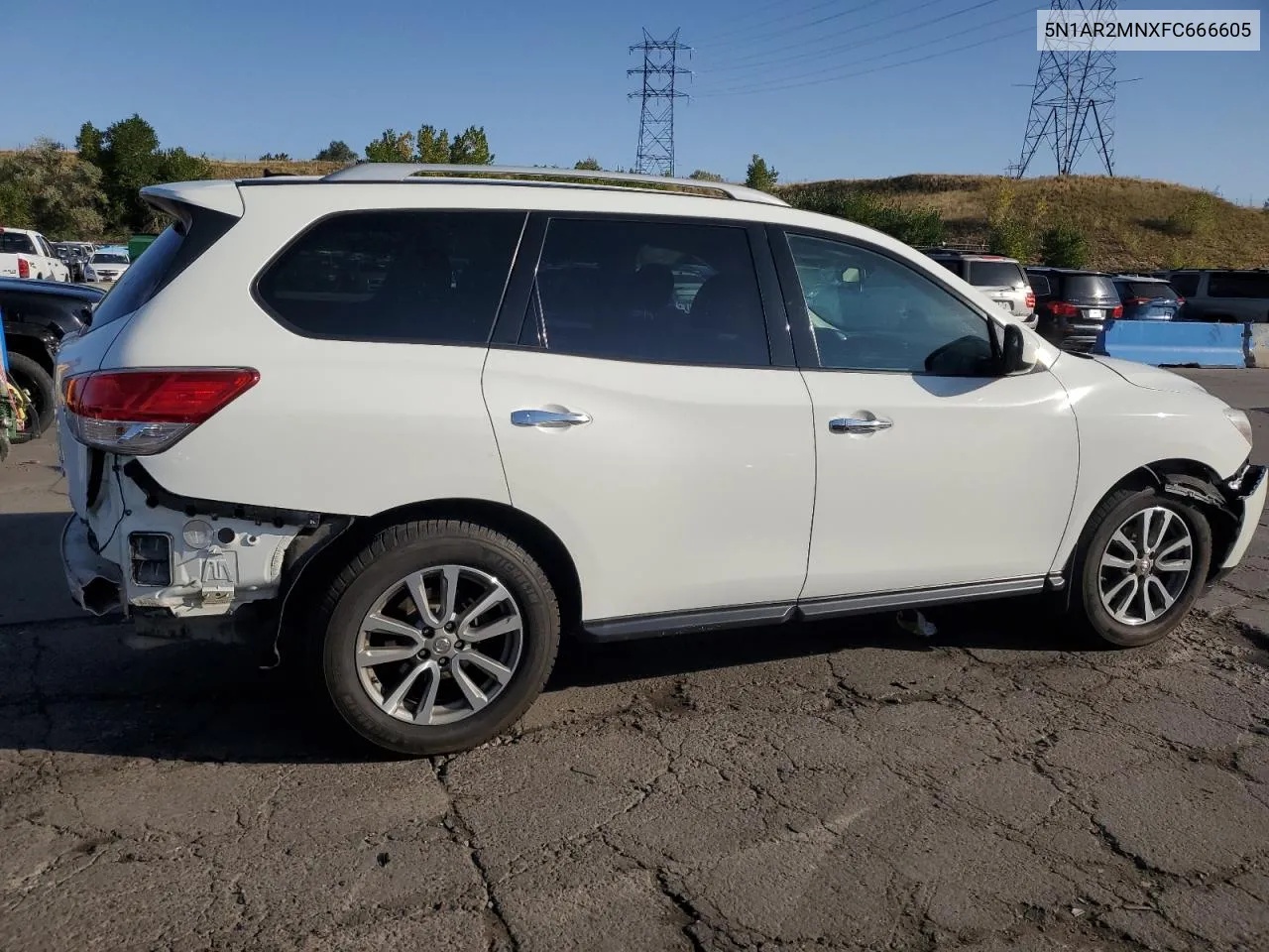 2015 Nissan Pathfinder S VIN: 5N1AR2MNXFC666605 Lot: 73703134