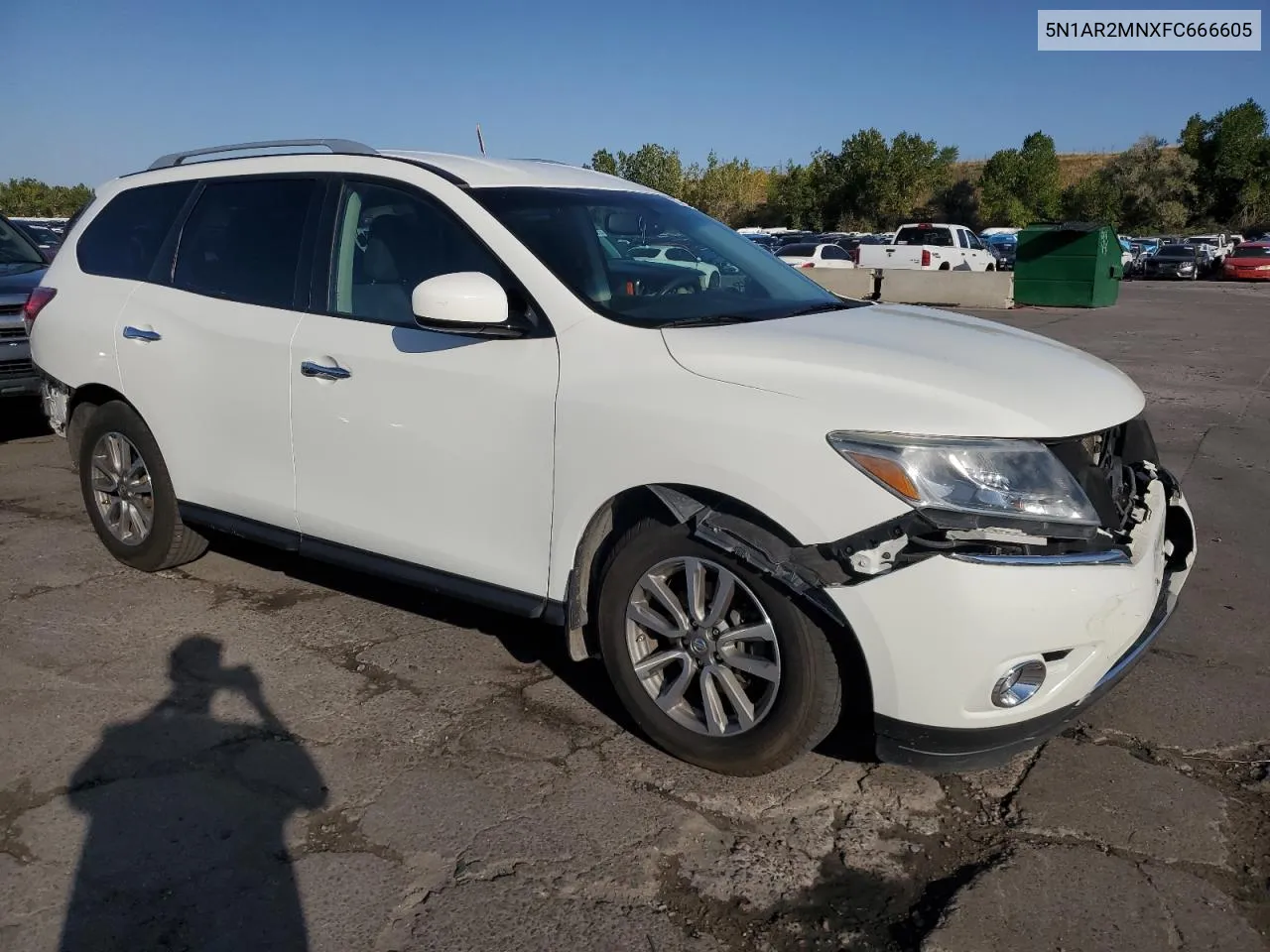 2015 Nissan Pathfinder S VIN: 5N1AR2MNXFC666605 Lot: 73703134