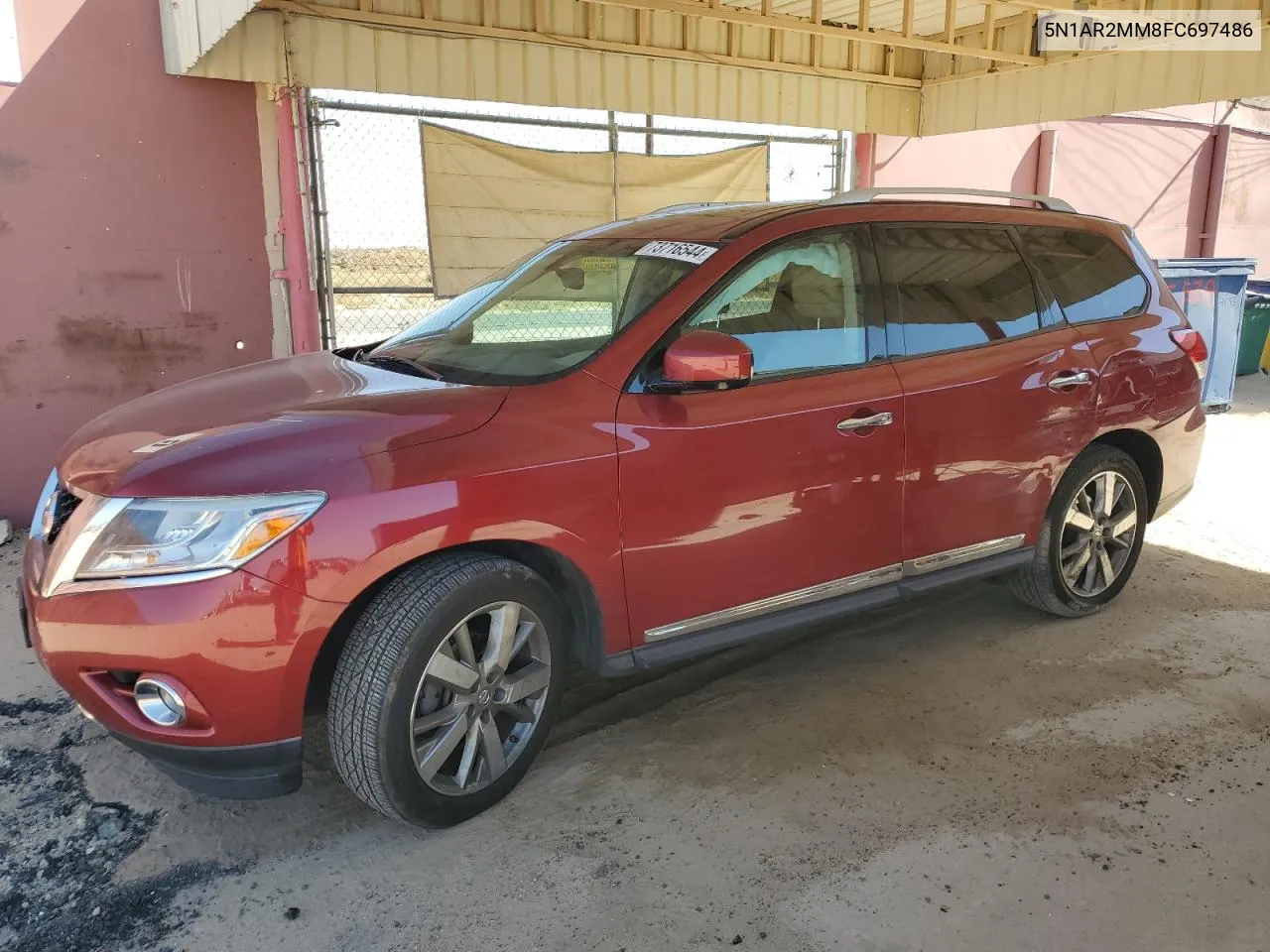 2015 Nissan Pathfinder S VIN: 5N1AR2MM8FC697486 Lot: 73716544