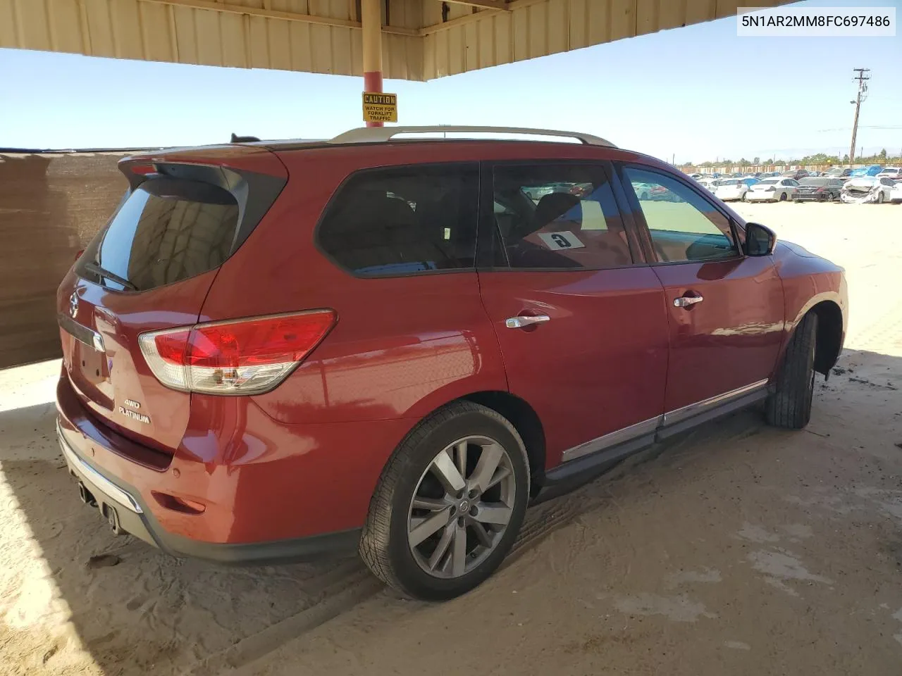 2015 Nissan Pathfinder S VIN: 5N1AR2MM8FC697486 Lot: 73716544