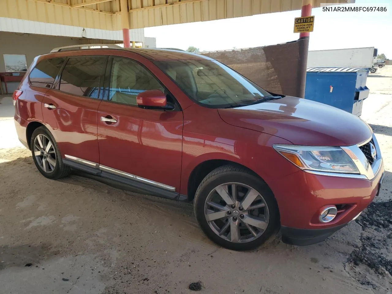 2015 Nissan Pathfinder S VIN: 5N1AR2MM8FC697486 Lot: 73716544