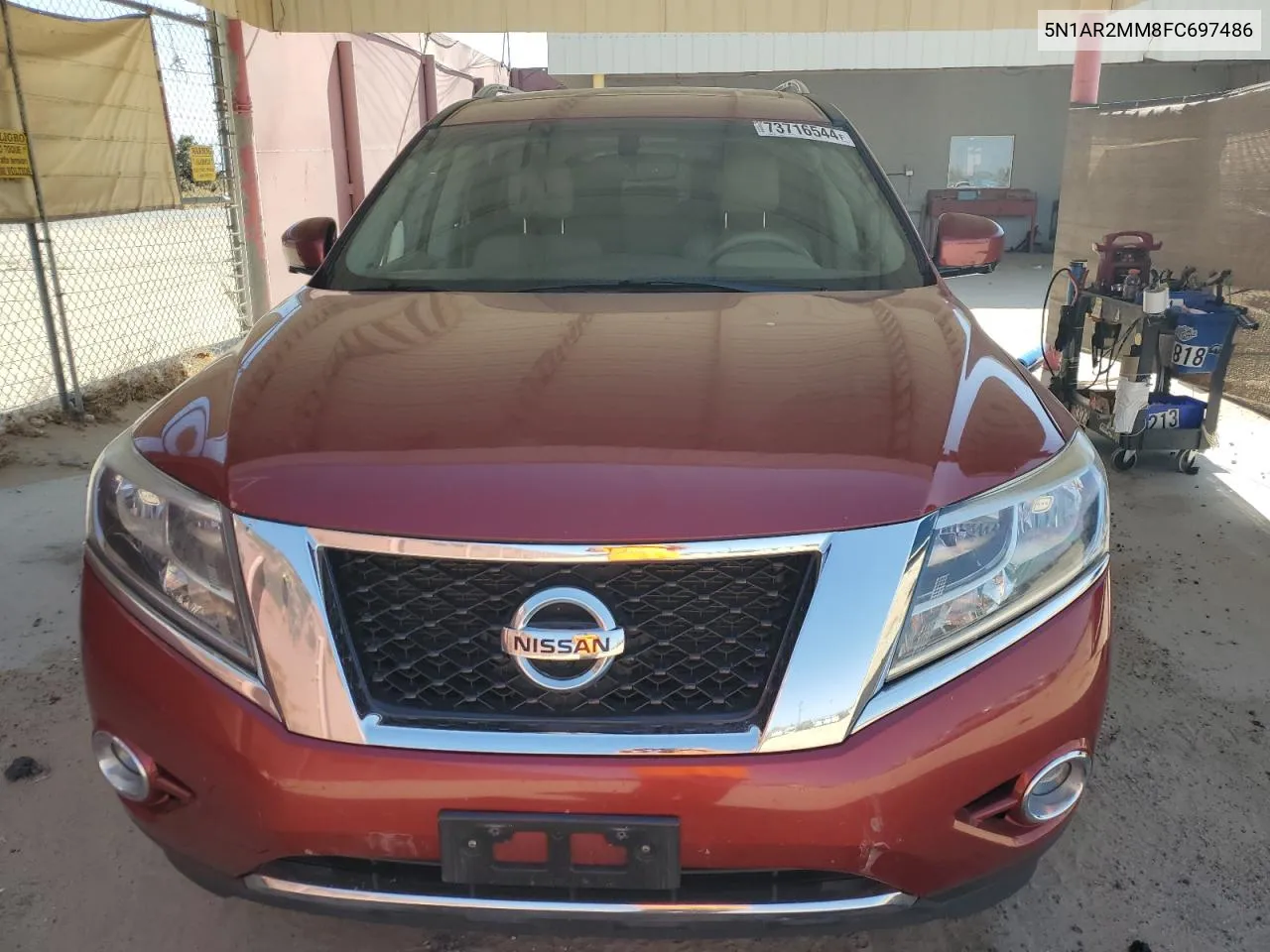 2015 Nissan Pathfinder S VIN: 5N1AR2MM8FC697486 Lot: 73716544