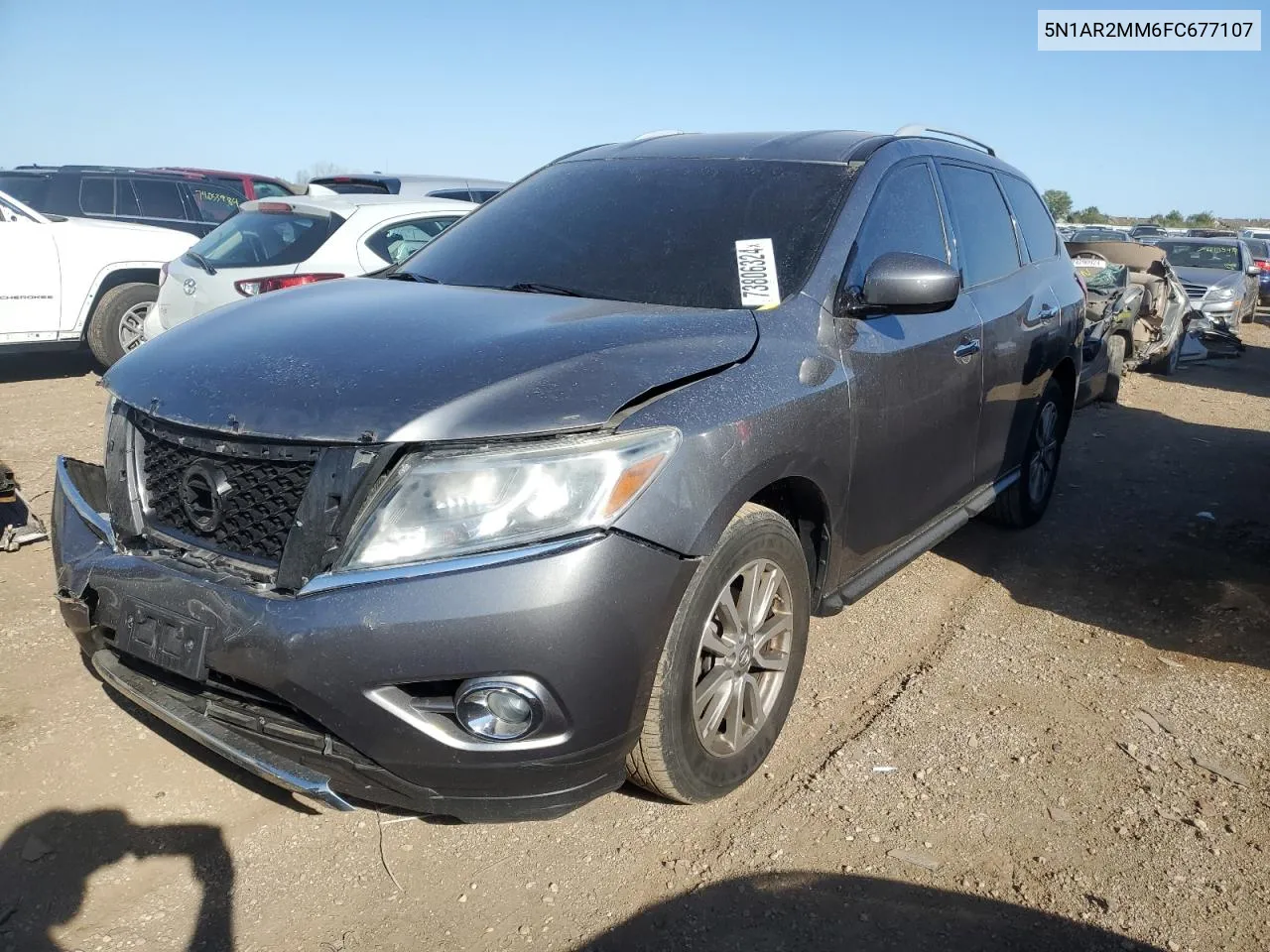 2015 Nissan Pathfinder S VIN: 5N1AR2MM6FC677107 Lot: 73806324