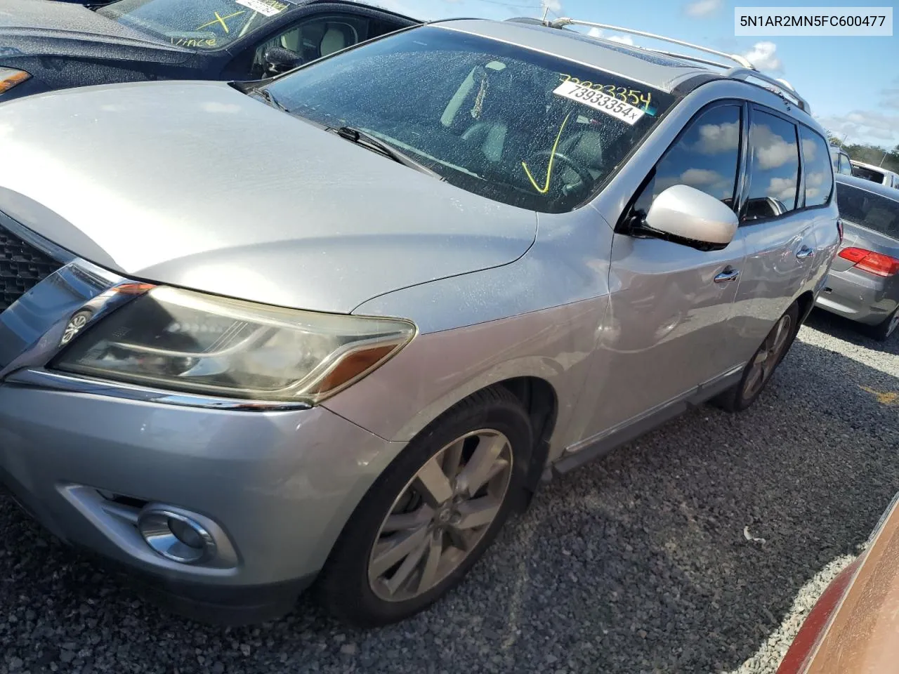 2015 Nissan Pathfinder S VIN: 5N1AR2MN5FC600477 Lot: 73933354