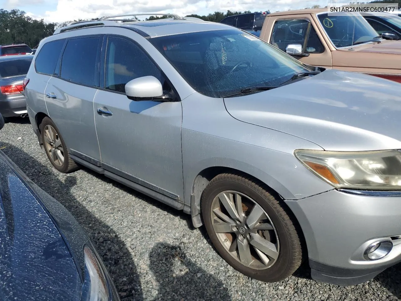 2015 Nissan Pathfinder S VIN: 5N1AR2MN5FC600477 Lot: 73933354