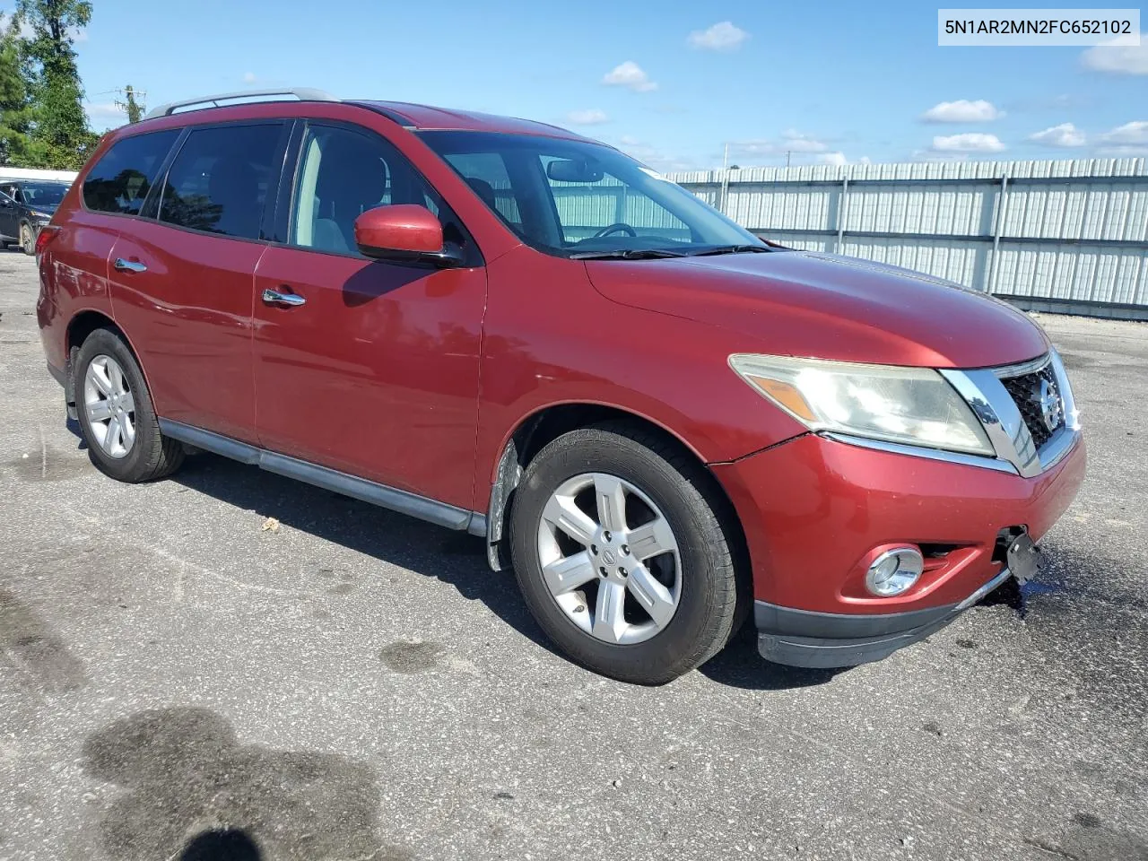 2015 Nissan Pathfinder S VIN: 5N1AR2MN2FC652102 Lot: 74080444