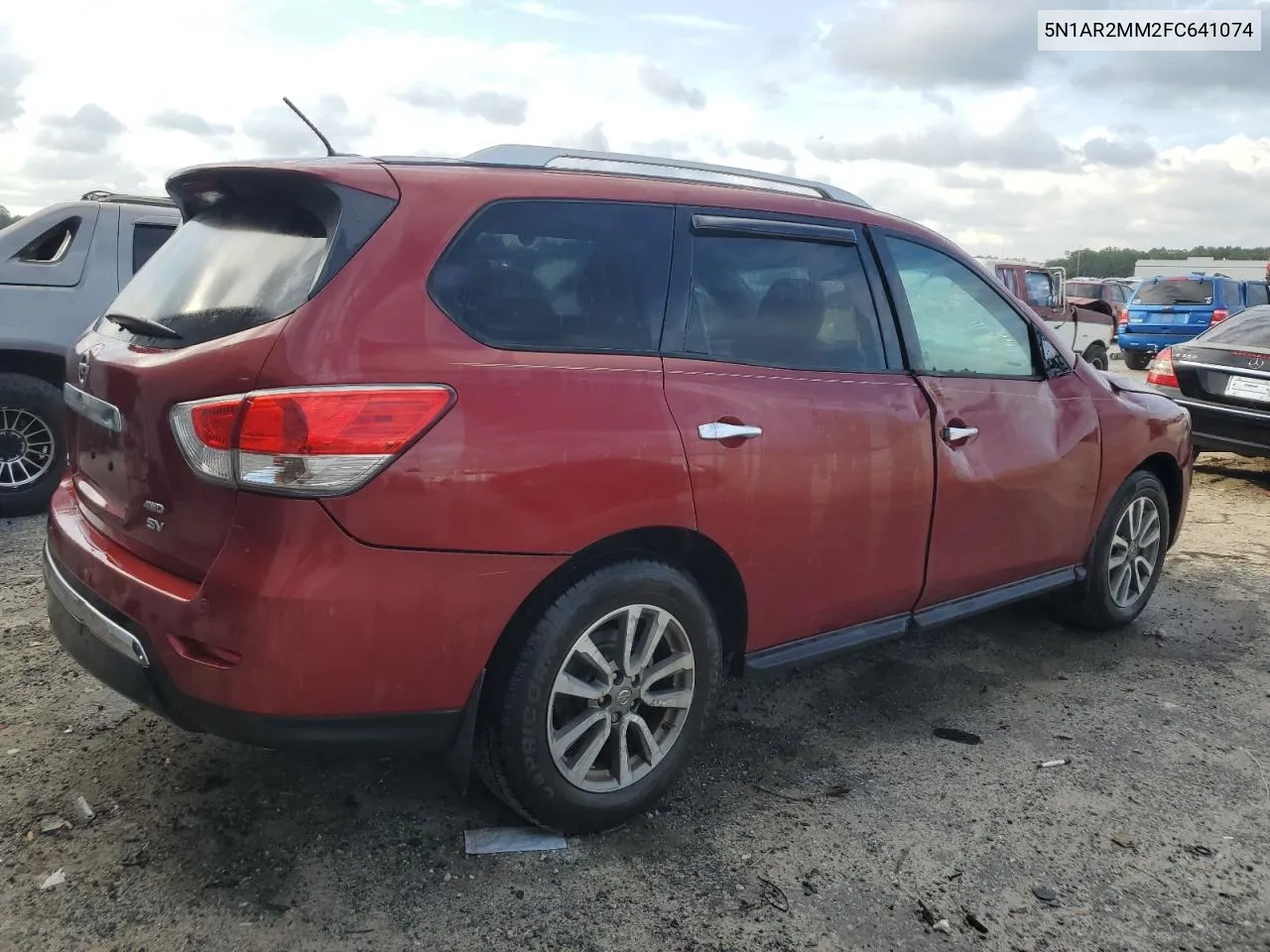 2015 Nissan Pathfinder S VIN: 5N1AR2MM2FC641074 Lot: 74098234