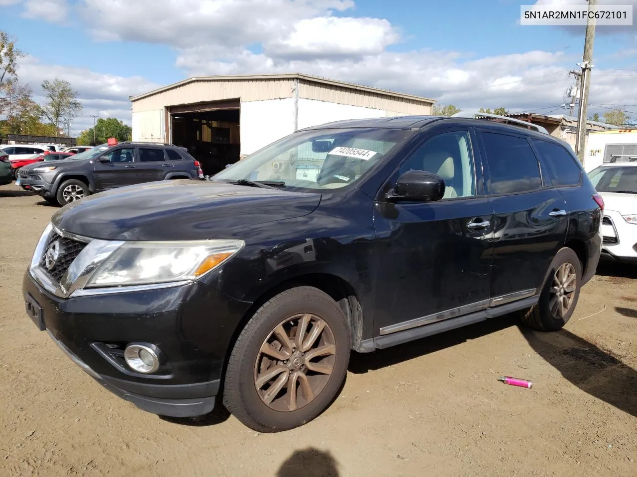 2015 Nissan Pathfinder S VIN: 5N1AR2MN1FC672101 Lot: 74205544