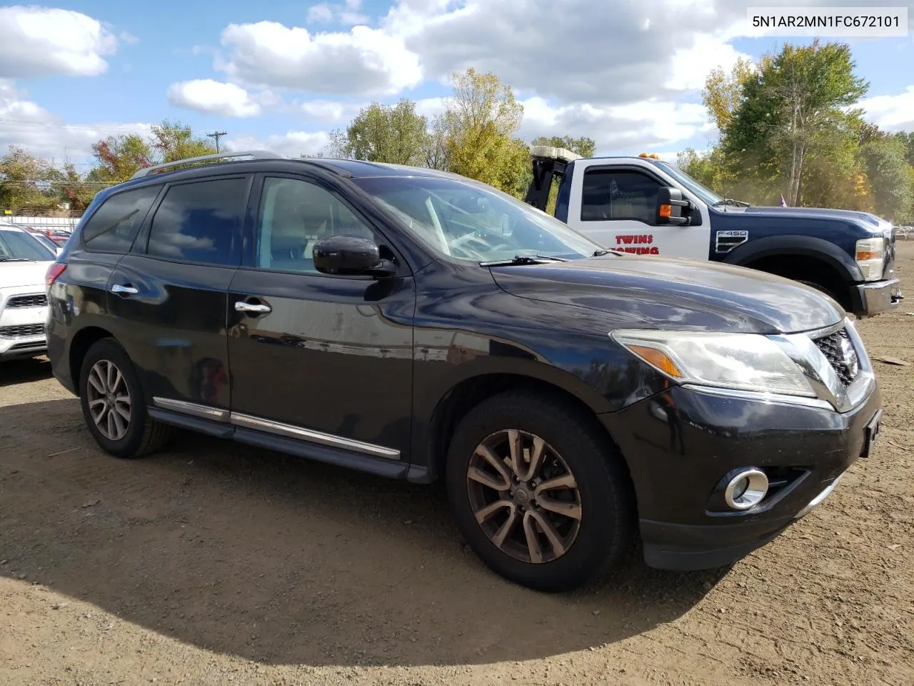 2015 Nissan Pathfinder S VIN: 5N1AR2MN1FC672101 Lot: 74205544