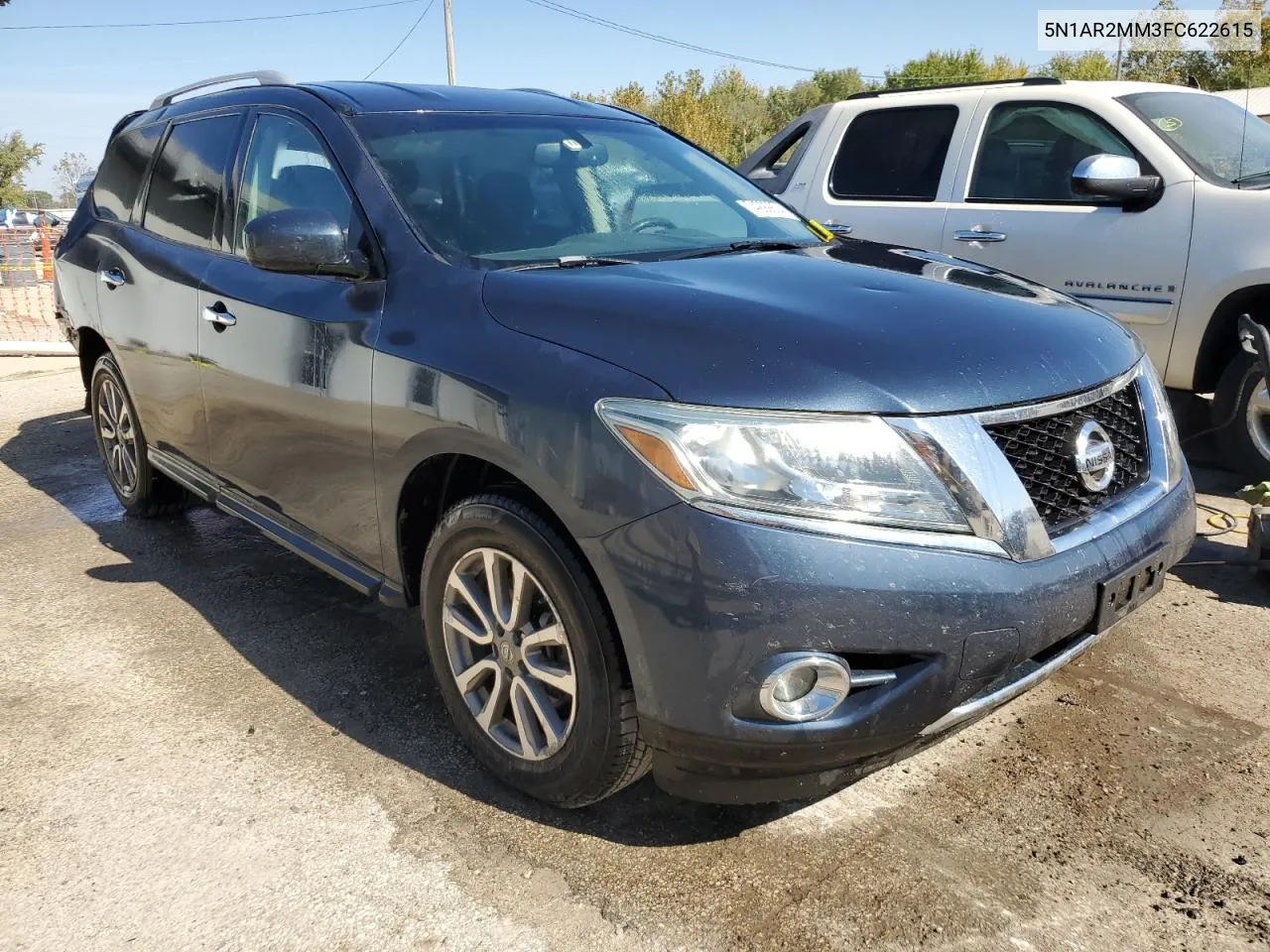 2015 Nissan Pathfinder S VIN: 5N1AR2MM3FC622615 Lot: 74299824