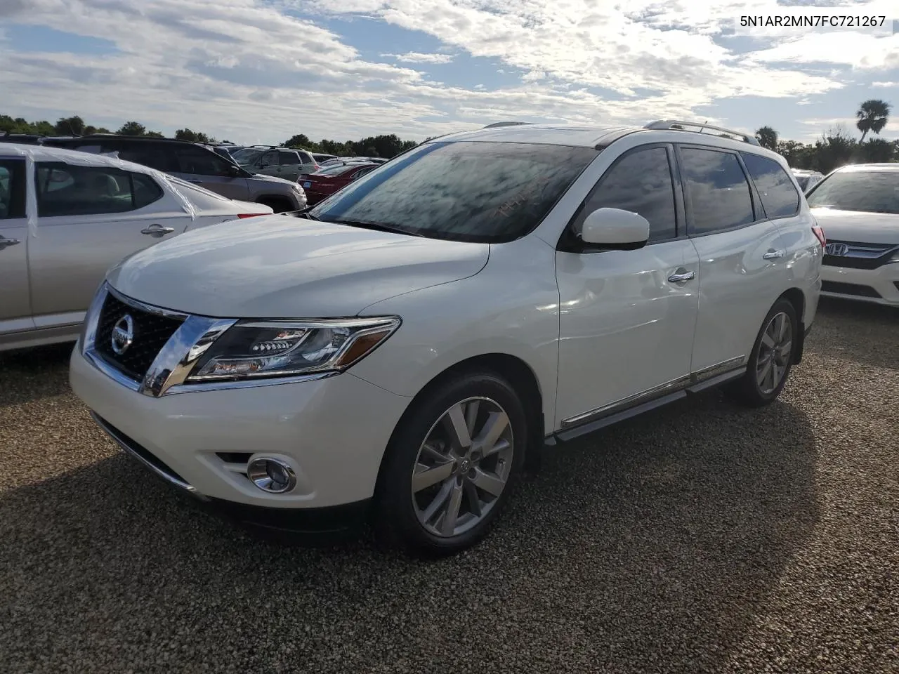 2015 Nissan Pathfinder S VIN: 5N1AR2MN7FC721267 Lot: 74472674