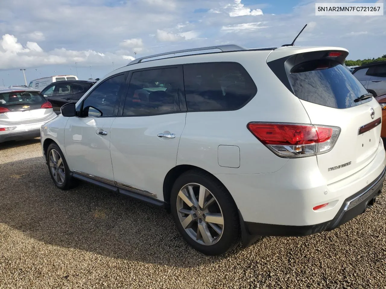 2015 Nissan Pathfinder S VIN: 5N1AR2MN7FC721267 Lot: 74472674