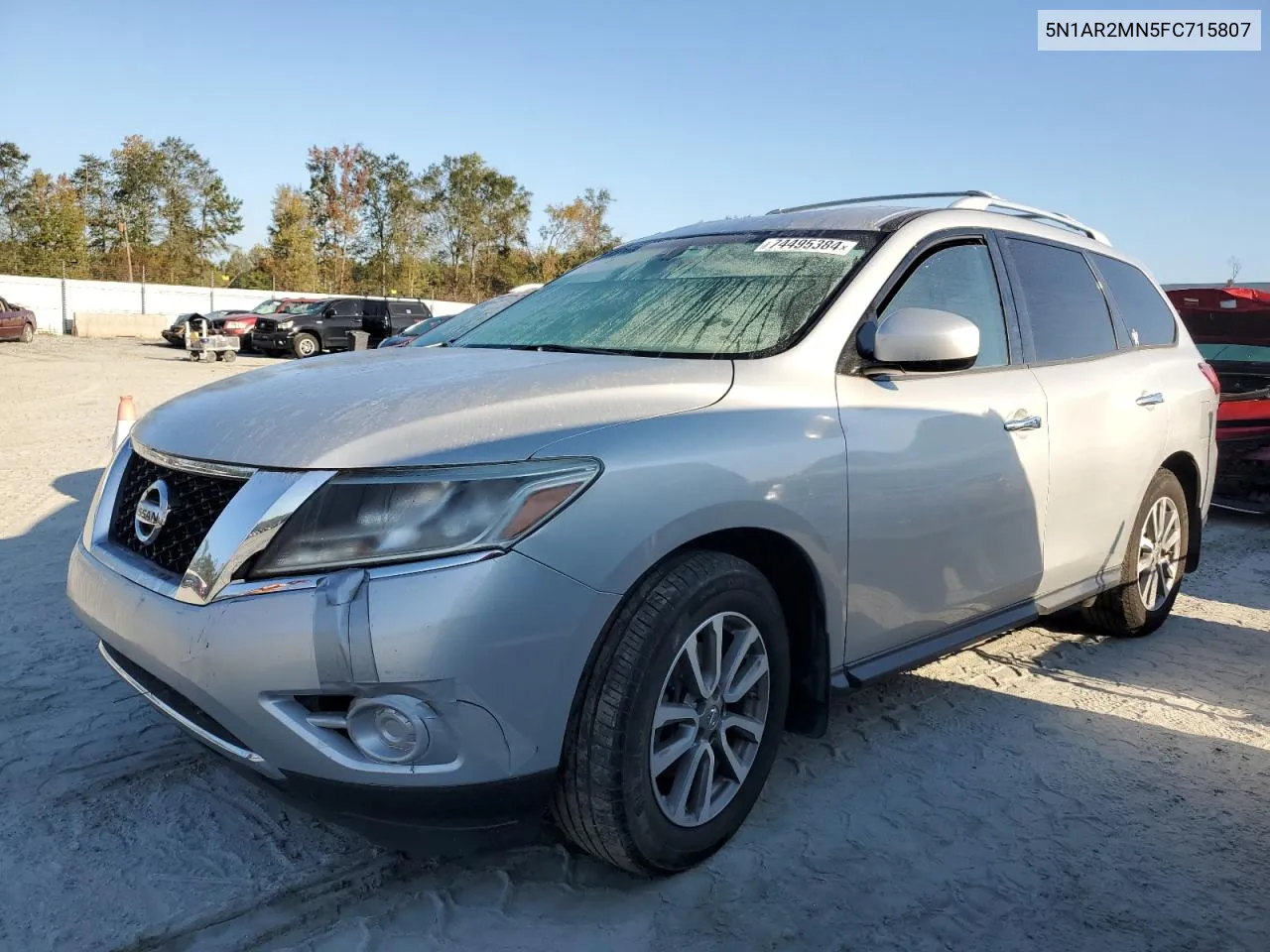 2015 Nissan Pathfinder S VIN: 5N1AR2MN5FC715807 Lot: 74495384