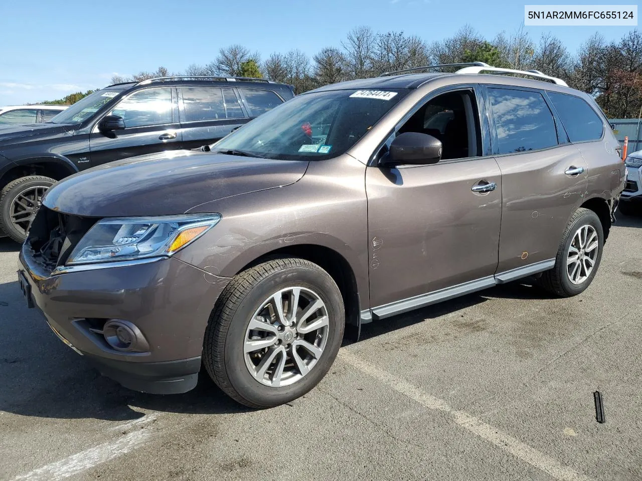 2015 Nissan Pathfinder S VIN: 5N1AR2MM6FC655124 Lot: 74764474