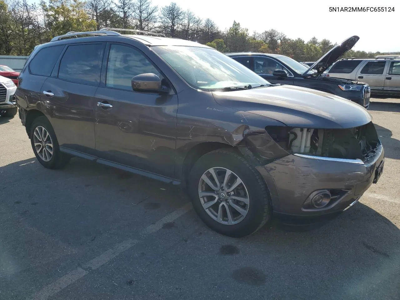 2015 Nissan Pathfinder S VIN: 5N1AR2MM6FC655124 Lot: 74764474