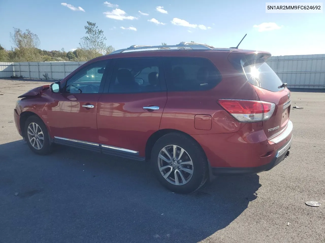 2015 Nissan Pathfinder S VIN: 5N1AR2MM9FC624692 Lot: 74877094