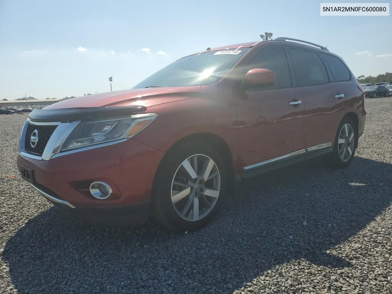 2015 Nissan Pathfinder S VIN: 5N1AR2MN0FC600080 Lot: 75005714