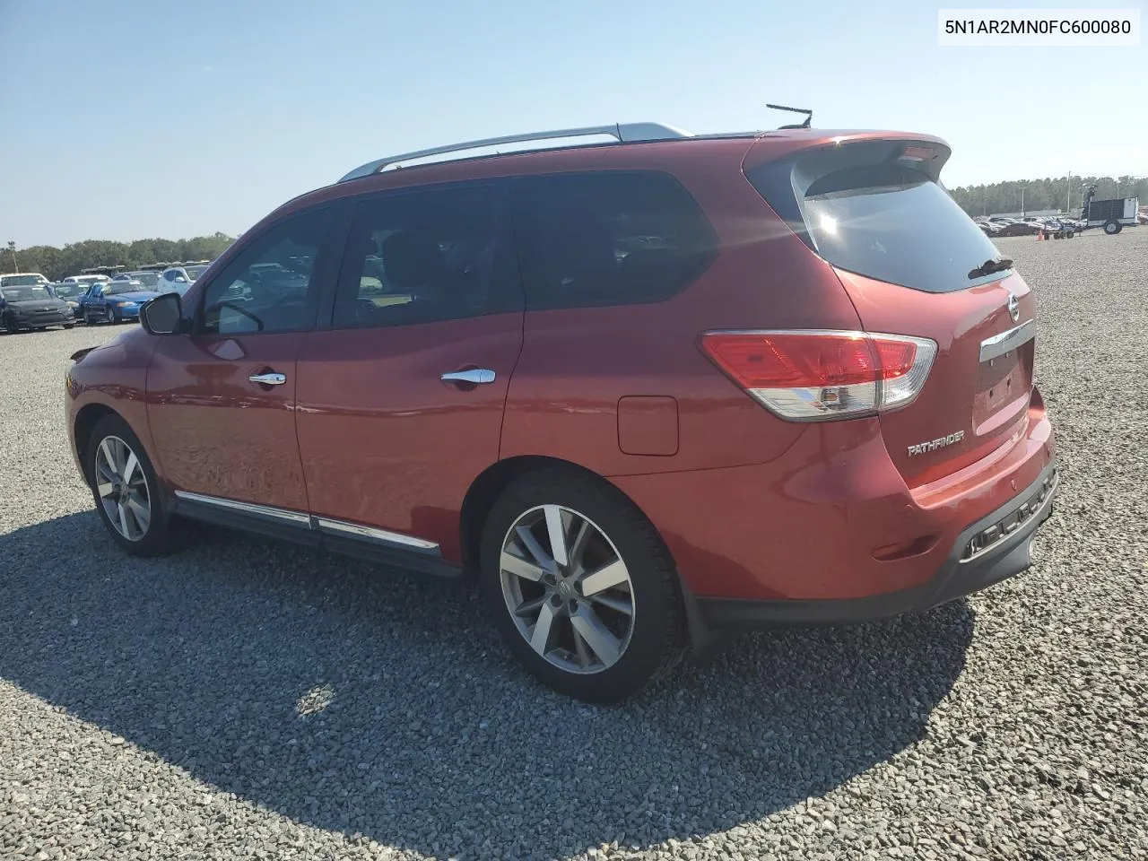 2015 Nissan Pathfinder S VIN: 5N1AR2MN0FC600080 Lot: 75005714