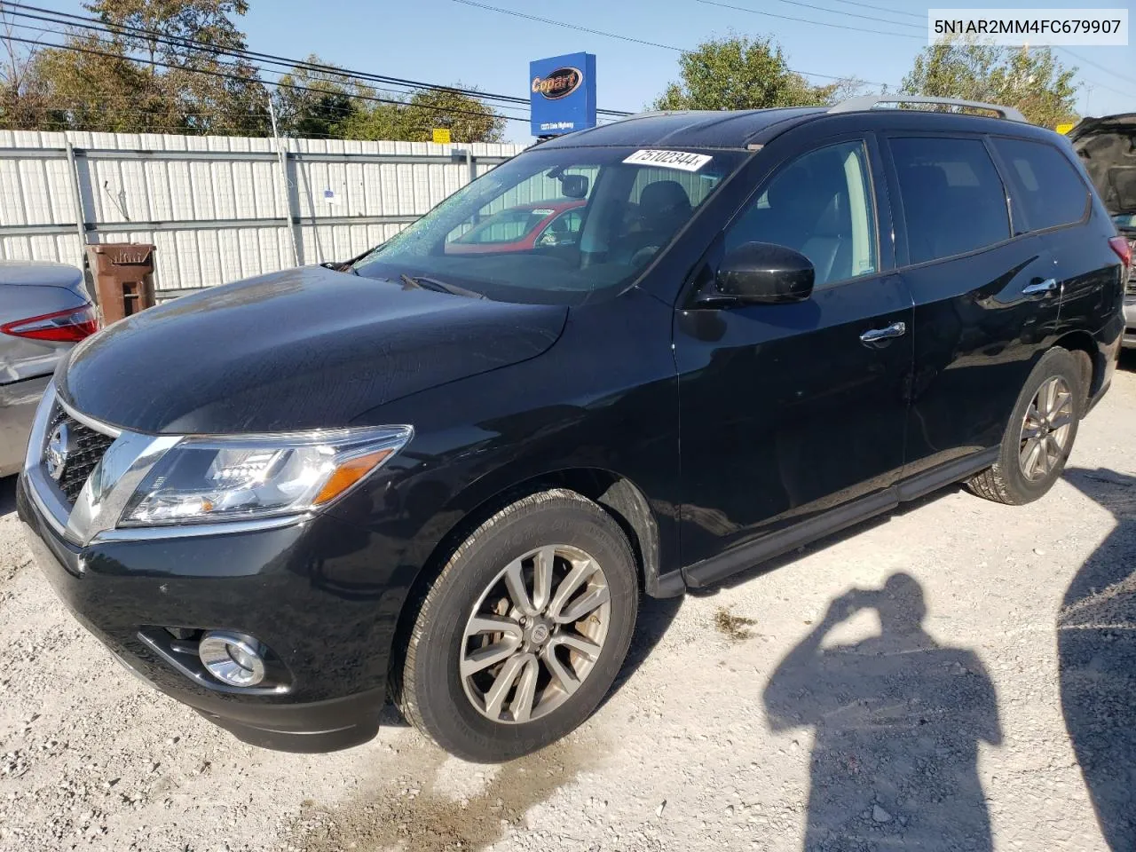 2015 Nissan Pathfinder S VIN: 5N1AR2MM4FC679907 Lot: 75102344