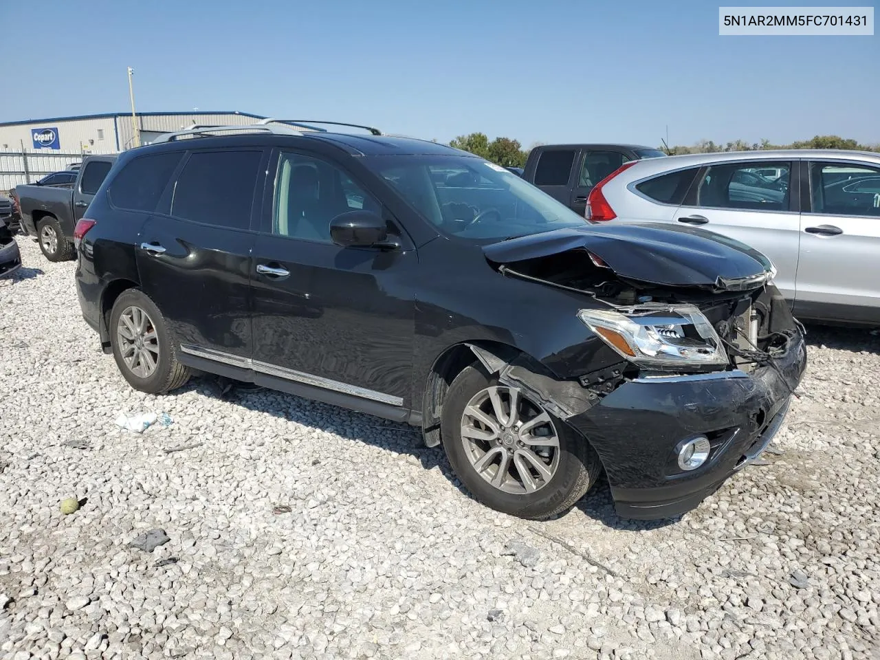 2015 Nissan Pathfinder S VIN: 5N1AR2MM5FC701431 Lot: 75123544