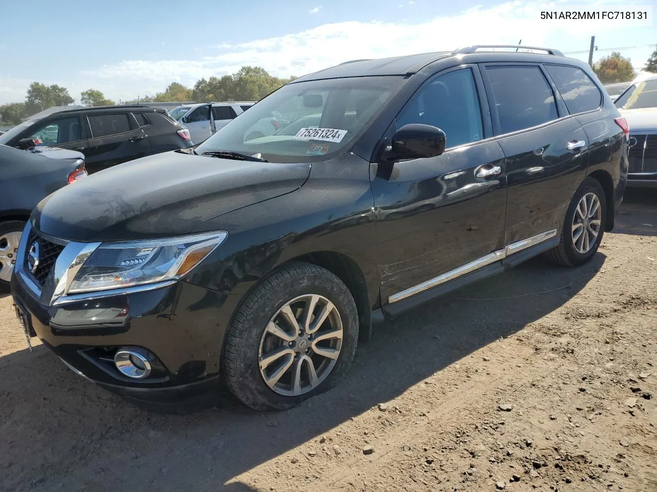 2015 Nissan Pathfinder S VIN: 5N1AR2MM1FC718131 Lot: 75261324