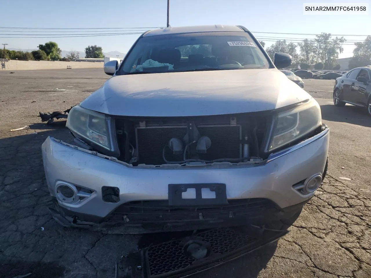 2015 Nissan Pathfinder S VIN: 5N1AR2MM7FC641958 Lot: 75296924